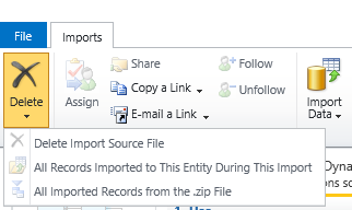 Delete Re-import in Dynamics CRM