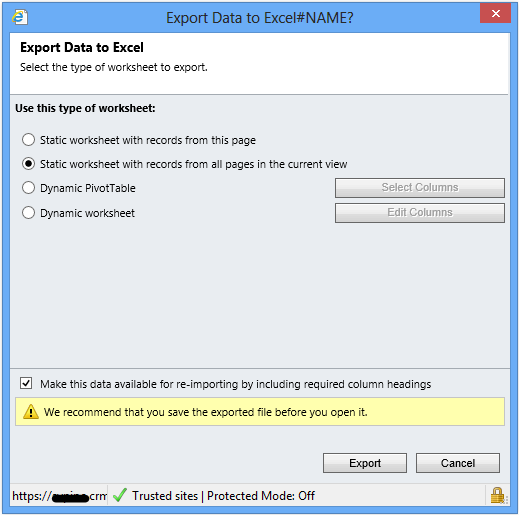 Re-import in Dynamics CRM