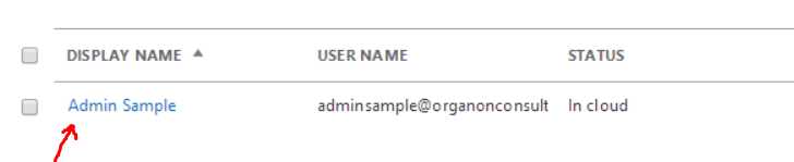 Office 365 Select User